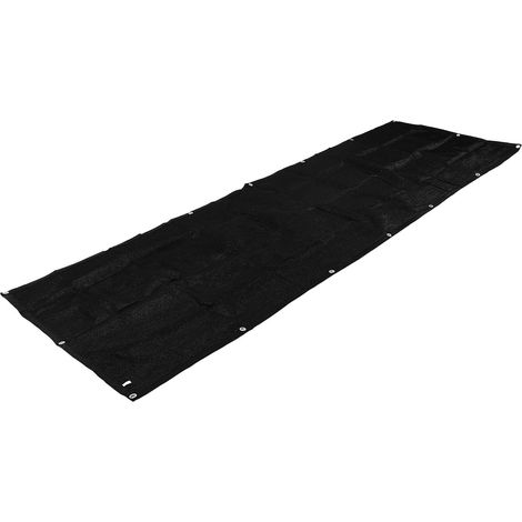 Brise-vue noir 3 x 0,9 m / 9,84 x 2,95 pi, brise-vent, filet d'ombrage pour balcon, terrasse, jardin ou porche (1/5)