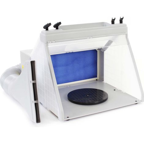 Wiltec Equipo de aspiración para aerografía con soporte de pintura cabina de pulverización succión (1/5)