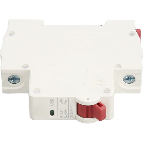 Disjoncteur Mini DC 6KA 50A 250V - Protection Court-Circuit et Surcharge pour Systèmes Solaires (1/5)