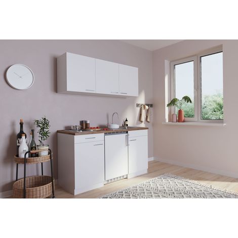Cucina Minicucina Cucina singola Cucinino Dispensa Bianco Luis 150 cm Respecta