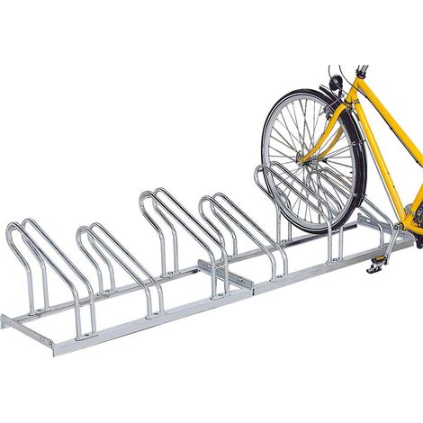 BRB Béquille de vélo galvanisée à chaud pour 6 vélos - Utilisation unilatérale (1/2)