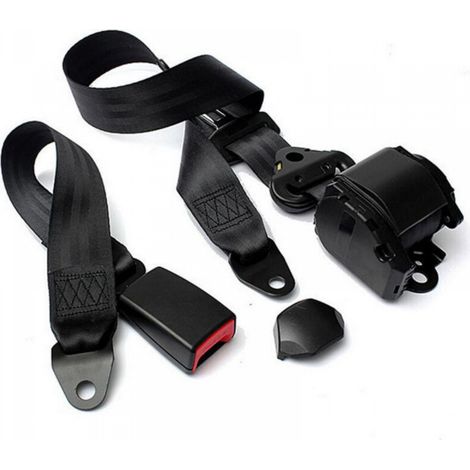 Ceinture de sécurité universelle à 3 points avec enrouleur automatique, ceinture de sécurité pour voiture (1/5)