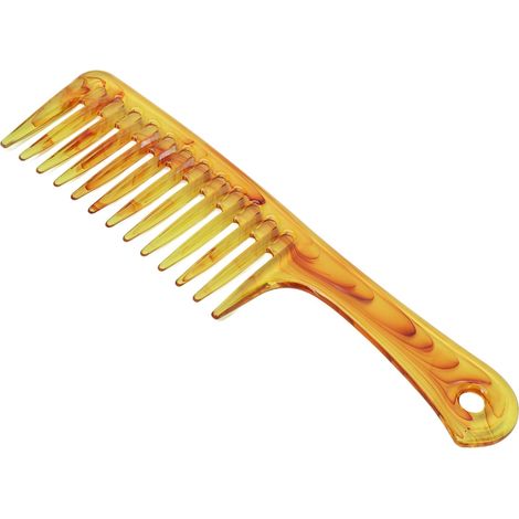 Peigne Large Dents - Pour Cheveux Bouclés Humides ou Secs - Anti-statique - Design Large Espace Entre Dents - 1 Pièce (1/5)