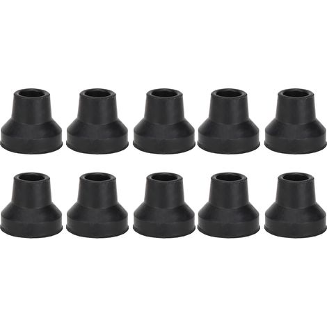 Embouts de canne en caoutchouc antidérapants et résistants à l'usure, lot de 10, pour cannes standards et pliantes, diamètre 12 mm/0,47 pouce. (1/5)