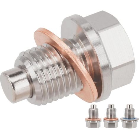 Magnetischer Ölablassstopfen aus Edelstahl M14 x 1,5 mm, kompatibel mit Honda Accord Civic CR-V Odyssey (1/5)