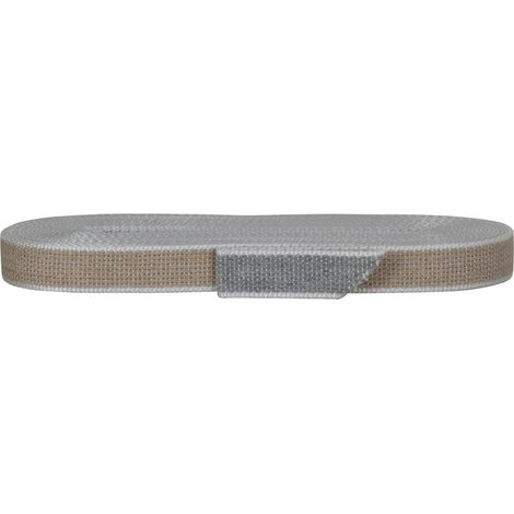 Corderie Italiane 006006503 Cintino in cotone 22 mm - 7,5 mt, beige/grigio perla (1/3)