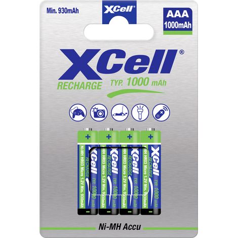 XCell Pile rechargeable LR3 (AAA) NiMH 1000 1.2 V 1 pc(s)
