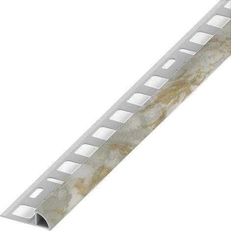Alfer PROFILO AD ANGOLO JOLLY PVC Grigio Marmorizzato mm. 8x2,5 mt. 5.00 pz