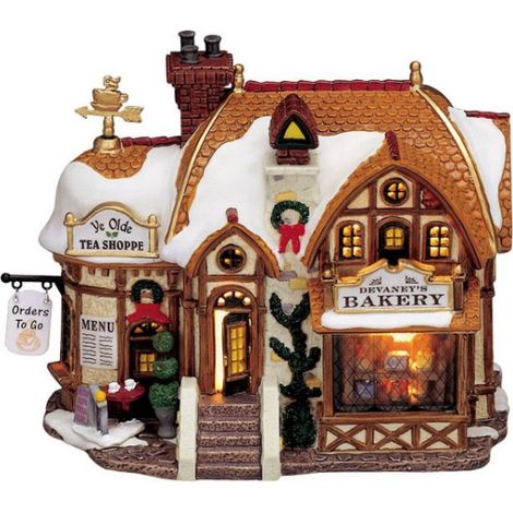 Forno di Devaney Natalizio Edificio Luminoso Led Villaggio di Natale Lemax