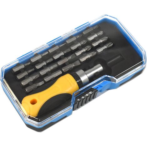 Kit Tournevis Multifonction avec Embouts, Douilles et Clé à Cliquet, Ensemble d'Outils Manuel pour la Maison