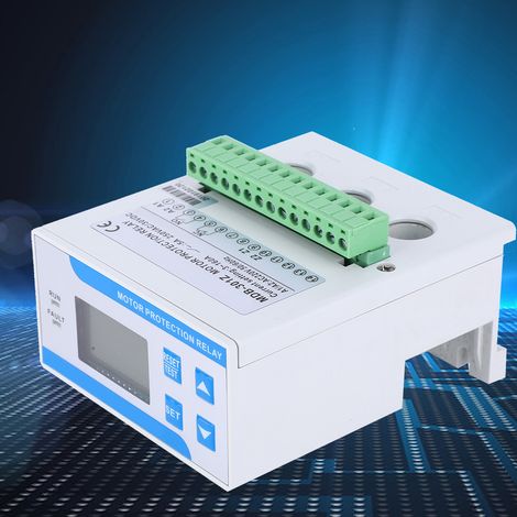 Protecteur de moteur intégré triphasé numérique 220 V CA 3-160 A contre les surintensités et les défauts de phase, protection contre les surcharges et les sous-charges. (1/5)
