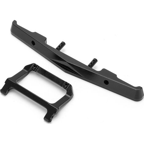 Connecteur de pare-chocs avant en alliage d'aluminium pour voiture RC AXIAL SCX24 C10 1/24 - Pièces de rechange - Noir (1/5)
