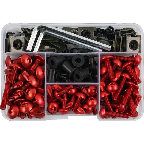 Kit de montaje, aluminio resistente, fácil instalación, rojo. (1/2)