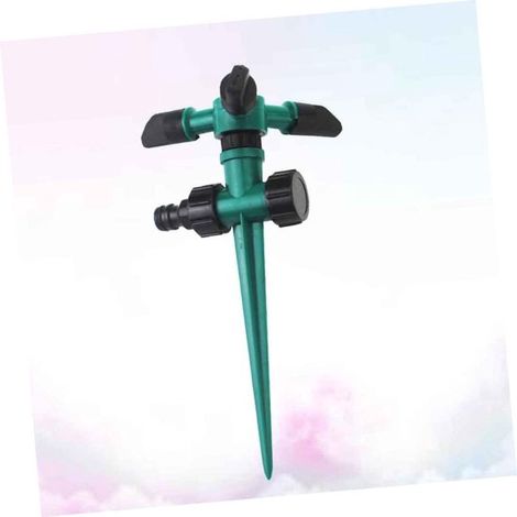 Arroseur de jardin rotatif avec piquet de sol, pulvérisateur pour pelouse, fleurs et jardin, multifonctionnel, résistant au gel et à la chaleur, durable pour une utilisation à la maison et au jardin. (1/4)