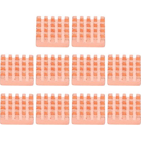 10Pièces dissipateur thermique laiton composants électroniques P15 x 5 x 15 pour alimentations routeurs (1/5)