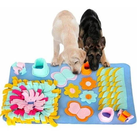 Tapis de renifleur transparent pour chien, pelouse de reniflement pliable lavable, tapis de dressage pour chien et chat, couverture de renifleur pour chien   (s）