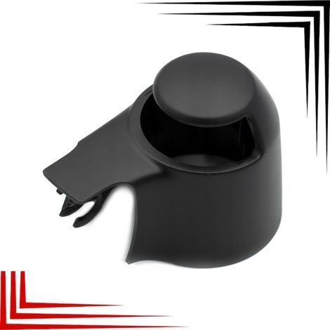 Cache de bras d'essuie-glace avant, compatible avec Seat Altea, Exeo, Ibiza IV, Leon, Skoda Fabia II, Roomster, Volkswagen Caddy III, Golf V, Golf VI, Passat B6, Passat B7, Polo 9N, Touran, Transporte (1/3)