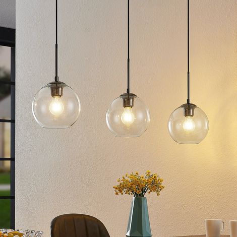[NEUWERTIG] Lindby Firano Hängeleuchte Aus Glas Lampe Leuchte Hängeleuchte 3 Flammig, L256 B-Ware (1/2)