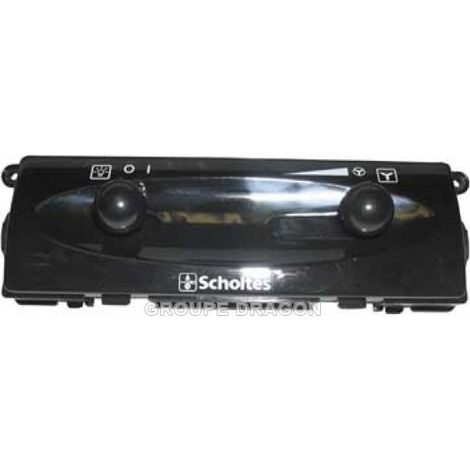 Boitier de commande anthracite + 2 touches pour Hotte SCHOLTES C00112777