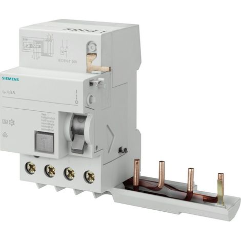 Siemens 4P 63A 300mA 300mA Differentialblock Typ A 3 Module für 5SL6-5SL4 5SM26466