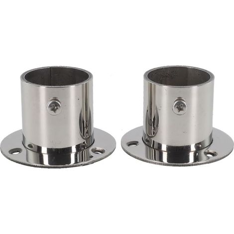 2 supports pour rouleaux, acier inoxydable, asiento de brida (1/3)
