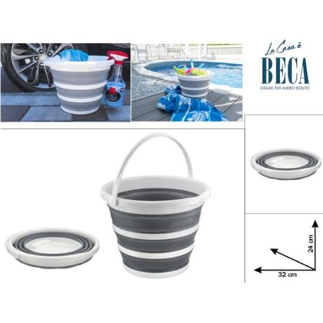 Secchio Richiudibile Con Manico D32Xh24Cm