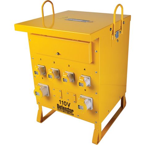Draper 34886 Defender ZE210027 110V 10kVA 3-Phase Transformer, 16A/32A