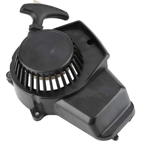 Universalzündung mit Seilzugstarter für 47-49 cm³ 2-Takt-Motoren, geeignet für Motorräder, Dirtbikes, Quads und Pocket Bikes (schwarz). (1/4)