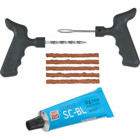 SODISE - Kit de réparation pour pneus Tubeless - 8 pcs - 17296 - Ce produit de marque TOPCAR est neuf.