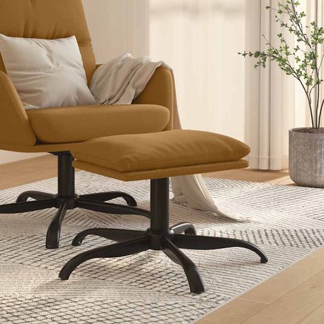 Fußhocker Braun 60x60x36 cm Samt