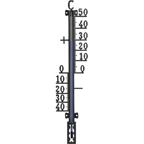 Thermomètre Extérieur/Intérieur Métal 27 cm.