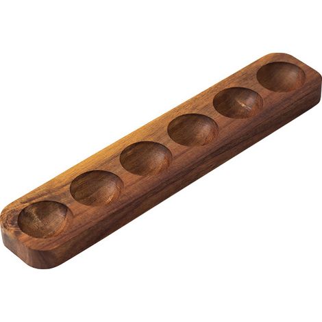 Porte-œufs en bois pour réfrigérateur - Plateau élégant gain de place pour comptoir - Organisateur de cuisine compact et lisse (1/5)