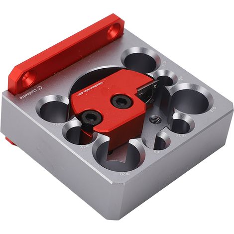 Perceuse électrique à 8 trous, barre rectangulaire réglable pour transformer les grumes en grumes rondes, outil auxiliaire de menuiserie pour le tournage des tenons de grumes. (1/5)
