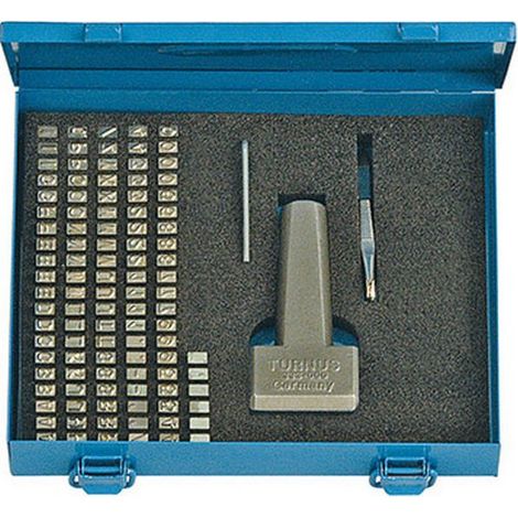 Set di numeri e lettere da battitura 333 pezzi con supporto per caratteri da 5 mm (1/2)