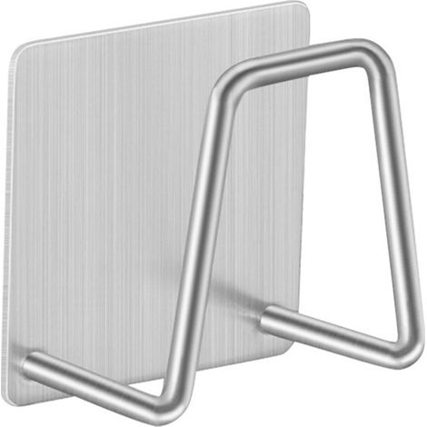 Support Pour Éponge De Cuisine - Acier Inoxydable 304 - Adhésif Fort - Pour Éviers Et Plans De Travail - 1 Pièce (1/5)