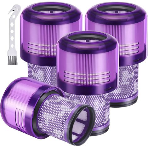 4 Filtre,Matériau HEPA,Lavable,Réutilisable,Pour Dyson V12 Origin Detect Slim Absolute (1/5)