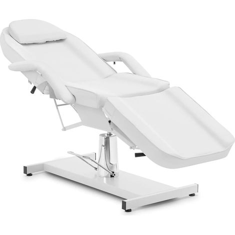 Sillón estético 200 kg 190 x 66 x 78 cm acero inoxidable blanco 140008992