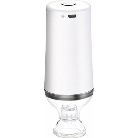 Pompe à air électrique rechargeable, portable USB rechargeable, pompe à vide avec batterie de 1200 mAh, pompe d'aspiration automatique ultra-mini pour sceller sous vide les sacs alimentaires