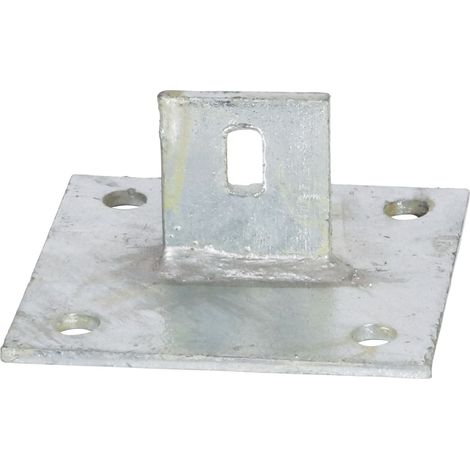 Winox – Support ancre sur platine pour jambe de force Te30 – Acier galvanisé – Fixation par boulonnage – Dimensions 100x100mm – Hauteur 45mm