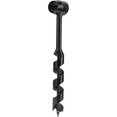 Perceuse à main noire, haute dureté, légère, portable, perceuse de survie pour le travail du bois en milieu sauvage (1/4)