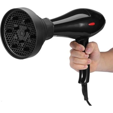 Diffuseur de sèche-cheveux pliable pour salon de coiffure (noir) (1/4)