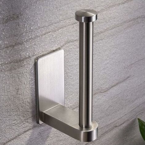 Toilet Paper Holder Self Adhesive No Drilling Wall Mounted Paper Holder, Stainless Steel Toilet Paper Roll Holder Paper Holder (1/5)