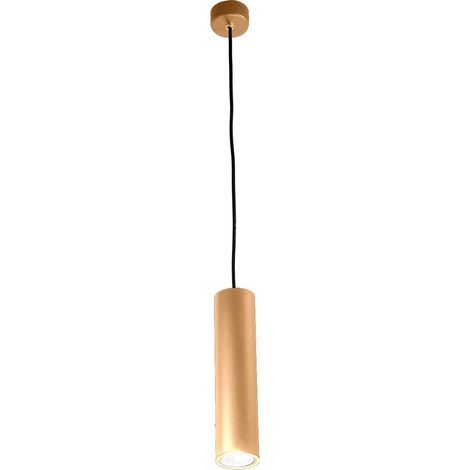 Suspension moderne cylindrique GU10 Filo Piccola - Or (1/2)