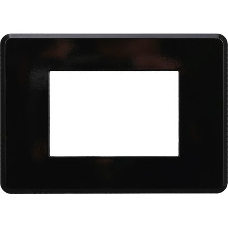 ETTROIT AN87302 Slim Thin Plate 3P, schwarze Farbe, kompatibel mit Bticino Axolute Air