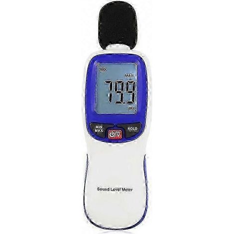 Sonomètre numérique sans fil avec application d'enregistrement des données Moniteur de bruit professionnel, écran LCD - Idéal pour la sécurité à la maison et au bureau. WHBYV (1/4)