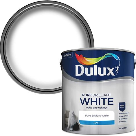 Dulux Retail Matt - Pure Brilliant White - 2.5L