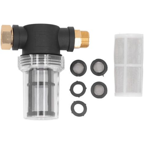 Crépine d'entrée de tuyau d'arrosage 3/4 pour nettoyeur haute pression, accessoire pour sédiments d'eau (1/4)