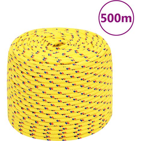 vidaXL Cuerda de barco polipropileno amarillo 6 mm 500 m (1/5)