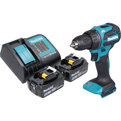 Taladro atornillador a batería Makita DDF 490 ST 18 V 65 Nm 1/2" sin escobillas + 2 baterías de 5,0 Ah + cargador (1/5)