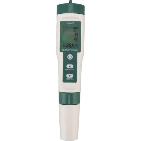 Tester della qualità dell'acqua 10 in 1 con Bluetooth: pH, TDS, EC, salinità, SG, ORP e idrogeno. Ideale per idroterapia, coltura idroponica, acquari, spa e piscine. (1/5)